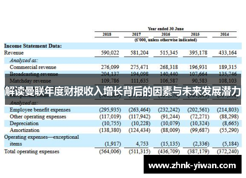 解读曼联年度财报收入增长背后的因素与未来发展潜力